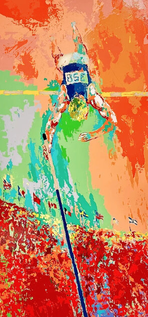 Olympic Pole Vaulting Moscow 1980 - Huge - Paris, France Limited Edition Print by LeRoy Neiman Olympic Pole Vaulting Moscow 1980 - Huge - Paris, France Limited Edition Print by LeRoy Neiman