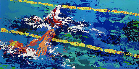 Olympic Swimmers AP 1976 Limited Edition Print - LeRoy Neiman