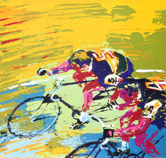 Indoor Cycling 1979 Limited Edition Print - LeRoy Neiman Indoor Cycling 1979 Limited Edition Print - LeRoy Neiman