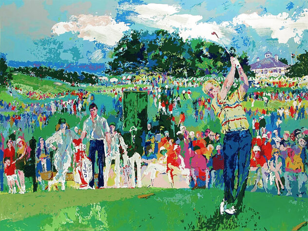 April at Augusta 1987 - Huge -  Georgia - Jack Nicklaus - Golf Limited Edition Print by LeRoy Neiman