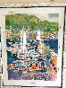 Harbor at Monaco HC 1994 - Huge Limited Edition Print by LeRoy Neiman - 1