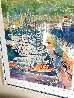 Harbor at Monaco HC 1994 - Huge Limited Edition Print by LeRoy Neiman - 2