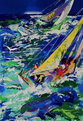 High Seas Sailing II 1995 - Huge Limited Edition Print - LeRoy Neiman