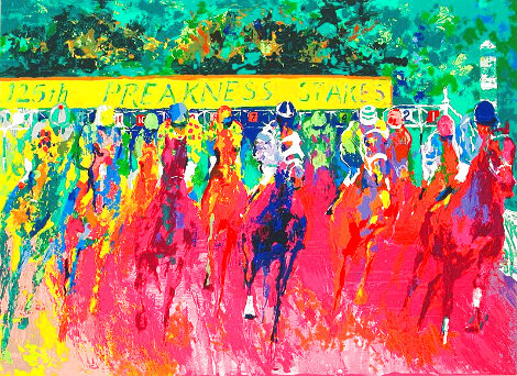 125th Preakness Stakes 2000 - Maryland Limited Edition Print - LeRoy Neiman