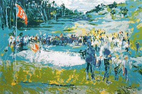 15th Hole Tournament Golf 1980 - Huge Limited Edition Print - LeRoy Neiman