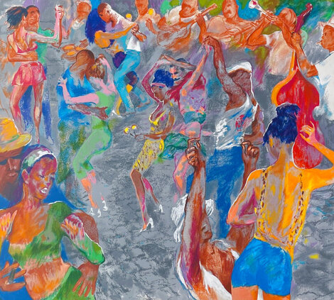 Havana Rhythm - Huge - Cuba Limited Edition Print - LeRoy Neiman