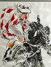 Jockey of Diamonds Limited Edition Print by LeRoy Neiman - 2