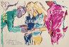 Exchanging Pins AP 1972 - Munich, Germany Limited Edition Print by LeRoy Neiman - 0