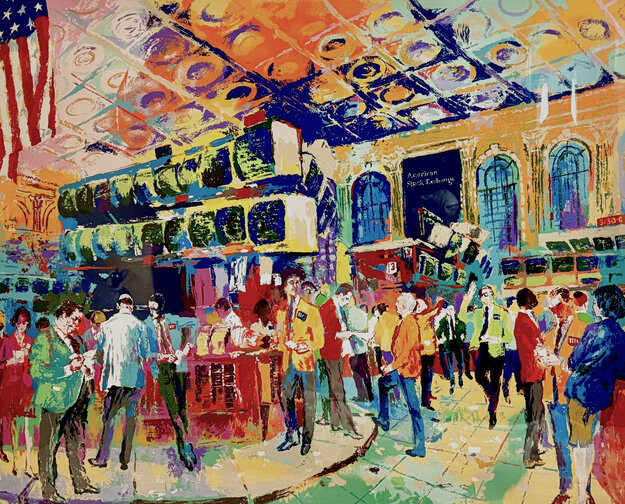 American Stock Exchange 1986 - Huge Limited Edition Print - LeRoy Neiman