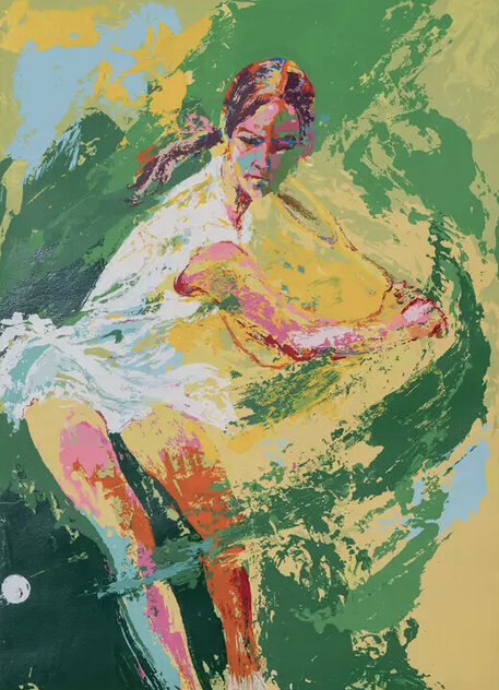 Backhand (Chris Evert) 1974 by LeRoy Neiman