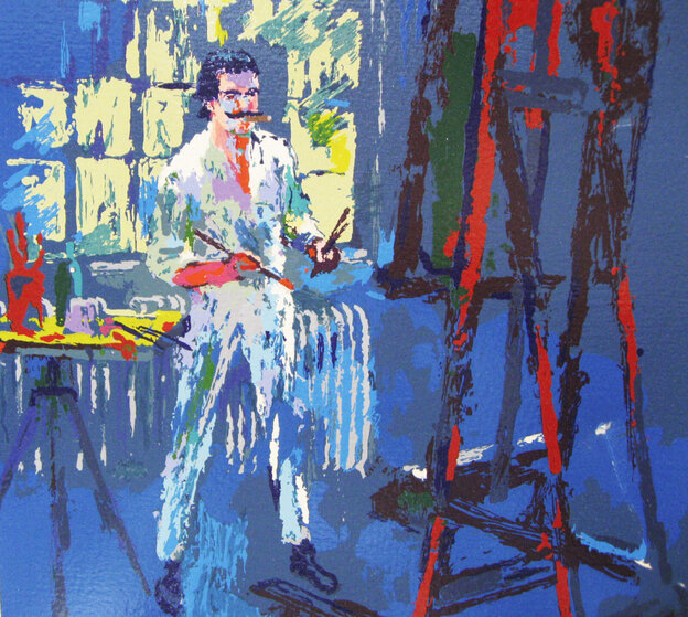 Self Portrait Framed Limited Edition Serigraph 12x12 by LeRoy Neiman ...