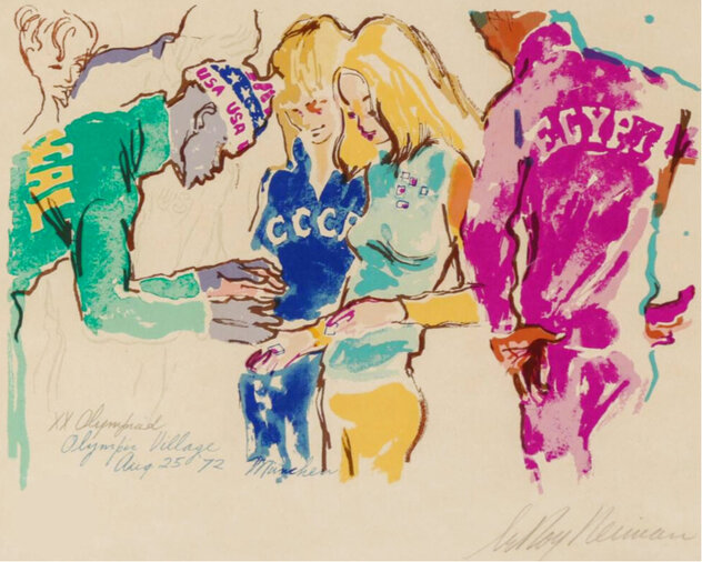 Olympic Village 1972 - Munich, Germany by LeRoy Neiman