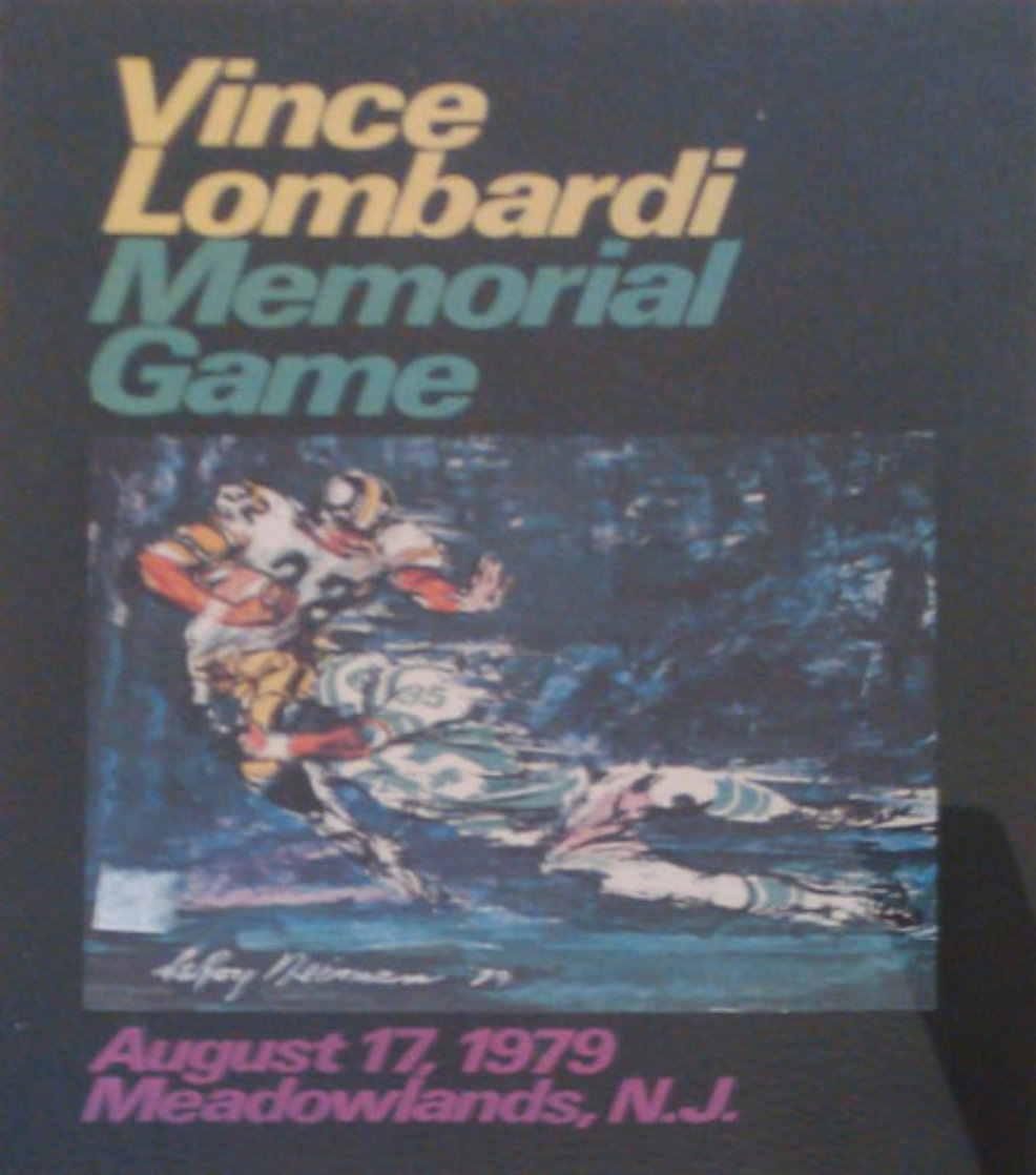 Vince Lombardi Memorial Game Poster 1979 HS by LeRoy Neiman