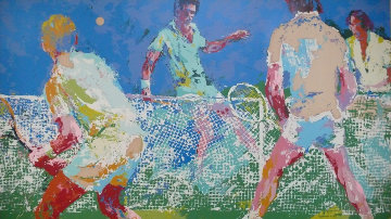 Men's Doubles 1974 Limited Edition Print - LeRoy Neiman Men's Doubles 1974 Limited Edition Print - LeRoy Neiman