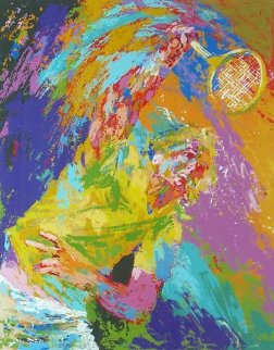 Power Serve 1981 Limited Edition Print - LeRoy Neiman Power Serve 1981 Limited Edition Print - LeRoy Neiman