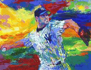 Rocket Roger Clemens 2003 Limited Edition Print - LeRoy Neiman Rocket Roger Clemens 2003 Limited Edition Print - LeRoy Neiman