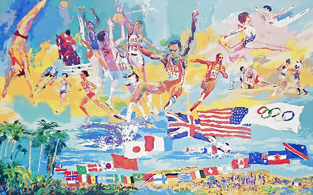 American Gold AP 1984 Limited Edition Serigraph by LeRoy Neiman