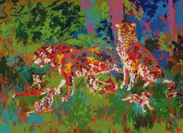 Jaguar Family 1980 Limited Edition Print - LeRoy Neiman Jaguar Family 1980 Limited Edition Print - LeRoy Neiman