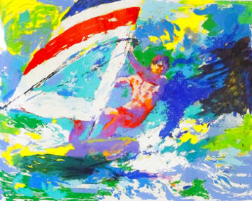 Windsurfer 1984 Limited Edition Print - LeRoy Neiman Windsurfer 1984 Limited Edition Print - LeRoy Neiman