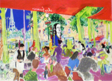 Chez Francis 1997 Limited Edition Print - LeRoy Neiman Chez Francis 1997 Limited Edition Print - LeRoy Neiman