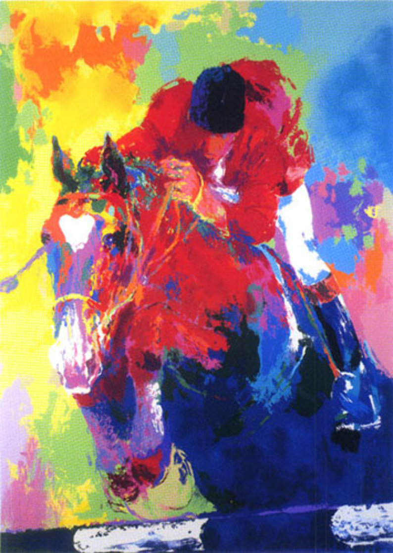 Olympic Jumper 1984 Limited Edition Print by LeRoy Neiman Olympic Jumper 1984 Limited Edition Print by LeRoy Neiman
