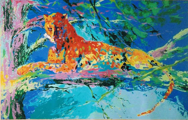 Kenya Leopard AP 1973 Limited Edition Print by LeRoy Neiman Kenya Leopard AP 1973 Limited Edition Print by LeRoy Neiman