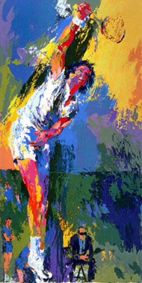 Sun Serve 1976 Limited Edition Print by LeRoy Neiman Sun Serve 1976 Limited Edition Print by LeRoy Neiman
