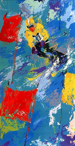 Winter Olympic Skiing 1979 - Huge Limited Edition Print - LeRoy Neiman