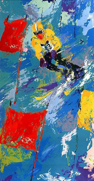 Winter Olympic Skiing 1979 - Huge Limited Edition Print by LeRoy Neiman
