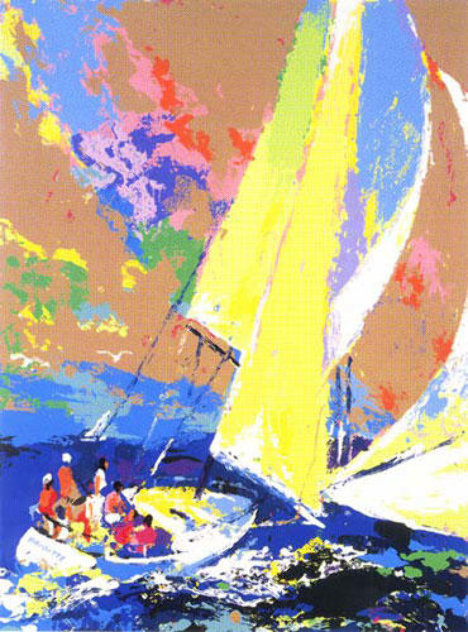 Normandy Sailing 1980 Limited Edition Print by LeRoy Neiman
