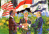 Egyptian Israeli Peace Treaty 1980 Limited Edition Print by LeRoy Neiman - 0 Egyptian Israeli Peace Treaty 1980 Limited Edition Print by LeRoy Neiman - 0