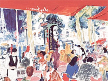 Chez Francis 1997 Limited Edition Print - LeRoy Neiman Chez Francis 1997 Limited Edition Print - LeRoy Neiman