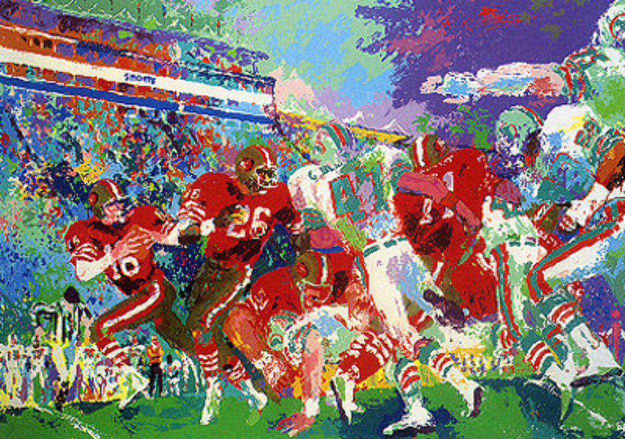 Post Season Football Classic 1985 Limited Edition Print by LeRoy Neiman Post Season Football Classic 1985 Limited Edition Print by LeRoy Neiman