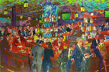 Harry's Wall Street Bar 1985 Limited Edition Print - LeRoy Neiman Harry's Wall Street Bar 1985 Limited Edition Print - LeRoy Neiman