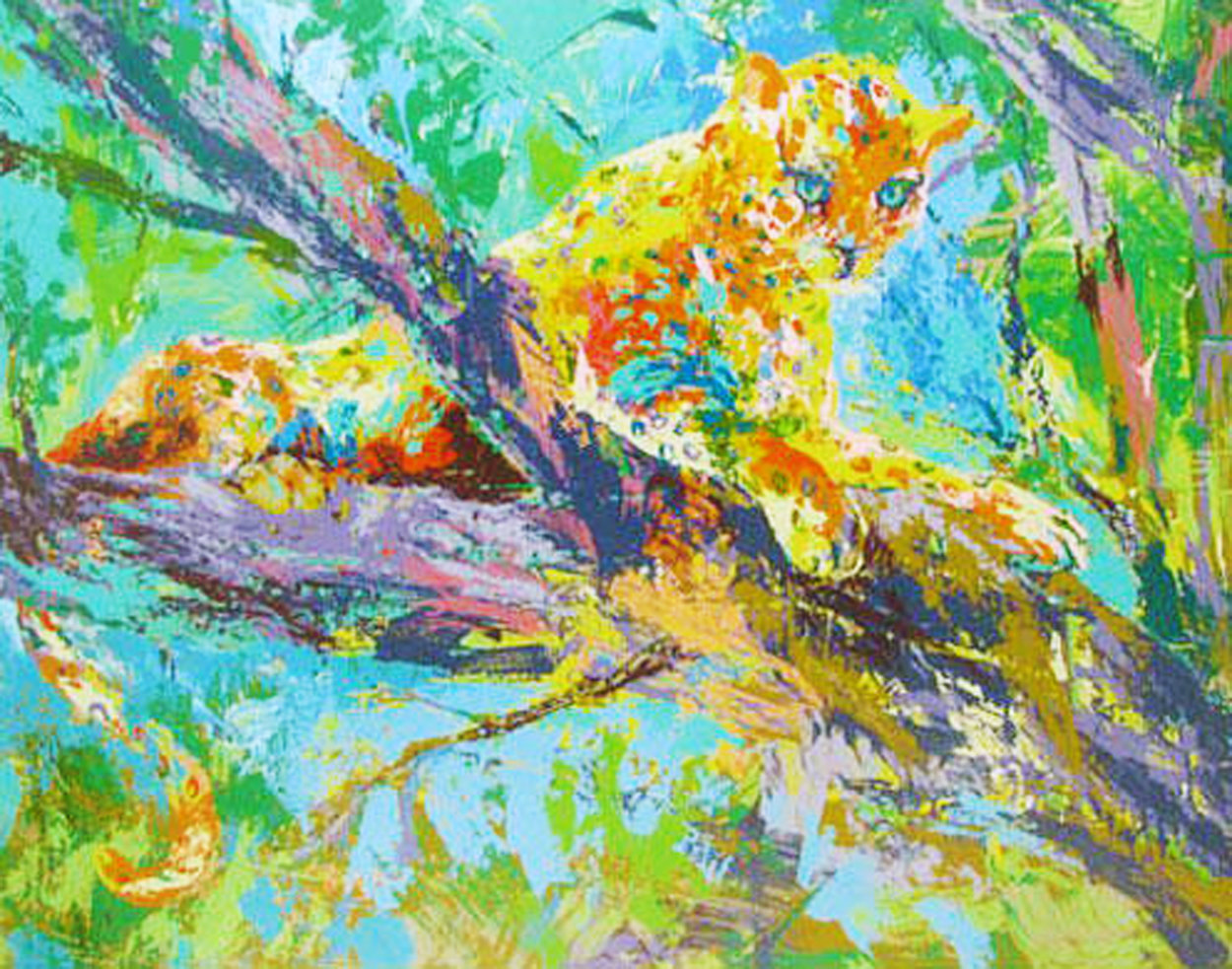 Serengeti Leopard 1972 Limited Edition Print by LeRoy Neiman