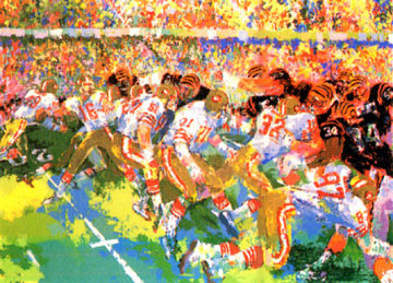 Silverdome Superbowl Limited Edition Print - LeRoy Neiman Silverdome Superbowl Limited Edition Print - LeRoy Neiman
