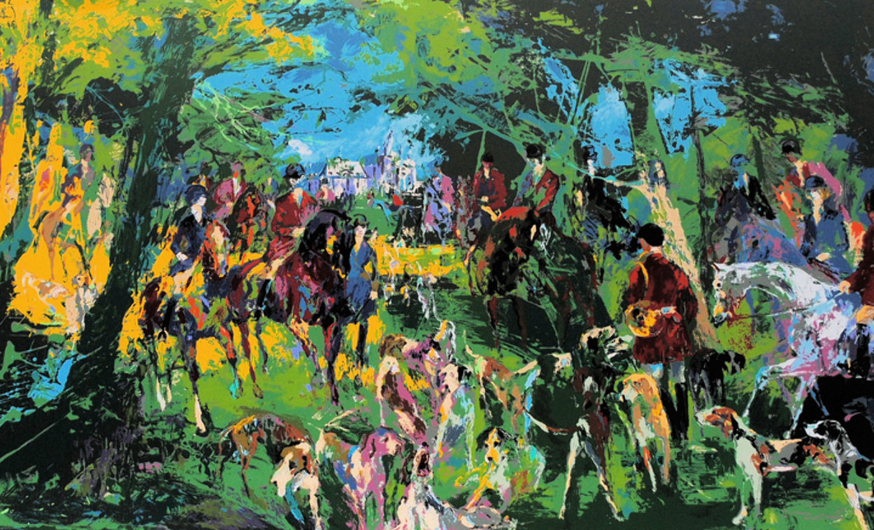 Chateau Hunt 1979 Huge Limited Edition Print by LeRoy Neiman