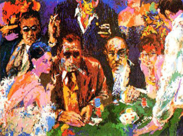 Vegas Blackjack 1978 Limited Edition Print - LeRoy Neiman Vegas Blackjack 1978 Limited Edition Print - LeRoy Neiman