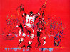 Red Goal 1973 Limited Edition Print by LeRoy Neiman - 2 Red Goal 1973 Limited Edition Print by LeRoy Neiman - 2