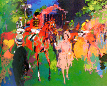 Queen At Ascot 1976 (The Pink Queen) Limited Edition Print - LeRoy Neiman Queen At Ascot 1976 (The Pink Queen) Limited Edition Print - LeRoy Neiman