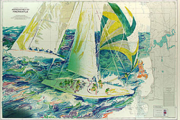 America's Cup Australia 1986 Limited Edition Print - LeRoy Neiman America's Cup Australia 1986 Limited Edition Print - LeRoy Neiman