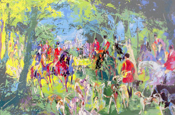 Chateau Hunt 1979 Limited Edition Print - LeRoy Neiman Chateau Hunt 1979 Limited Edition Print - LeRoy Neiman