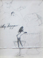 Femlin in My Pocket Drawing 1958 Drawing by LeRoy Neiman - 0
