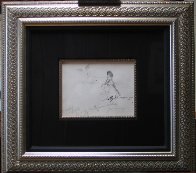 Femlin Putting on Watch Drawing 1958 Drawing by LeRoy Neiman - 2 Femlin Putting on Watch Drawing 1958 Drawing by LeRoy Neiman - 2
