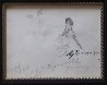 Femlin Putting on Watch Drawing 1958 Drawing by LeRoy Neiman - 1