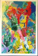 Magic Johnson, Celtics and Lakers (Larry Bird) Limited Edition Print by LeRoy Neiman - 1 Magic Johnson, Celtics and Lakers (Larry Bird) Limited Edition Print by LeRoy Neiman - 1