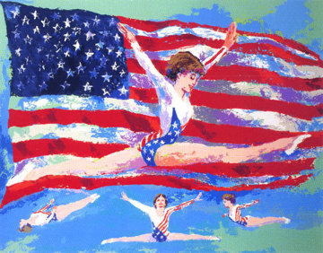 Golden Girl 1985 Limited Edition Print - LeRoy Neiman Golden Girl 1985 Limited Edition Print - LeRoy Neiman