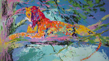 Kenya Leopard 1973 Limited Edition Print - LeRoy Neiman Kenya Leopard 1973 Limited Edition Print - LeRoy Neiman