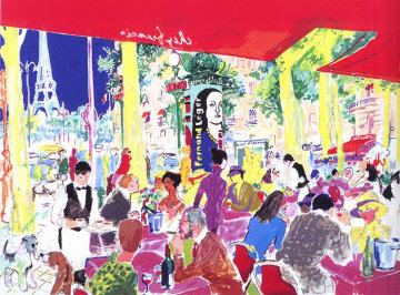 Chez Francis 1997 Limited Edition Print - LeRoy Neiman Chez Francis 1997 Limited Edition Print - LeRoy Neiman
