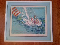 Nantucket Sailing 1980 Limited Edition Print by LeRoy Neiman - 2 Nantucket Sailing 1980 Limited Edition Print by LeRoy Neiman - 2